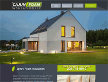 Tablet Screenshot of cajunfoaminsulation.com